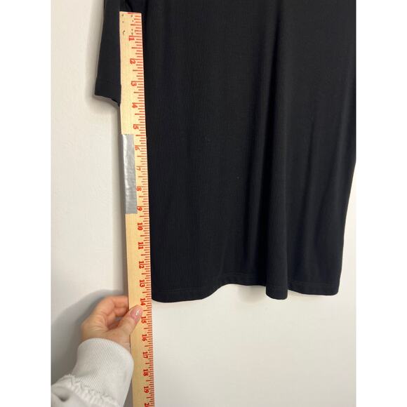 LIVERPOOL Double Layer V-neck 1/2 Sleeve Knit Top XS NWT!! - Picture 8 of 9